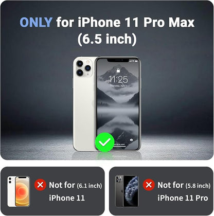 jaroco Magnetic for iPhone 11 Pro Max Case, [Compatible with MagSafe][Military Grade Drop Protection][Heavy Duty Protection][Non-Slip][Shockproof] 2-Layer Durable Bumper Phone Case 6.5''-Gray