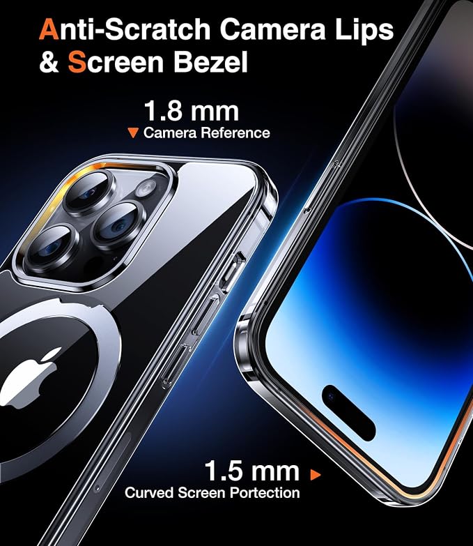 Chicfun 3-in-1 [Magnetic+Kickstand+Ring Holder] for iPhone 13 Pro Max Case Stand Ring Holder Compatible with MagSafe, Military Shockproof Protective iPhone 13 Pro Max Phone Case Kickstand Cover