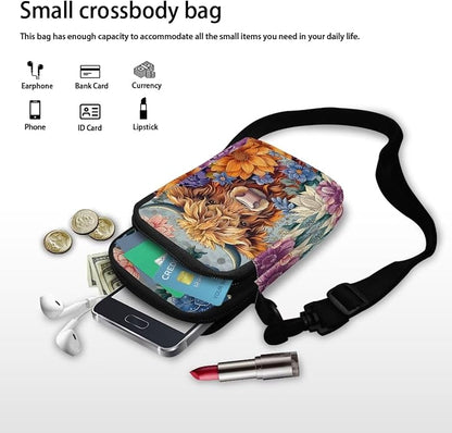 DISNIMO Small Crossbody Bags for Women Trendy Cross Body Cell Phone Shoulder Bags Purses with Adjustable Strap