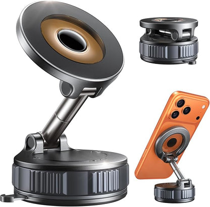 Magnetic Phone Holder for Car [98+ LB Strongest Suction & 2800gf Strongest Magnetic] 360° Adjustable Car Phone Holder for Magsafe Phone Holders for Your Car for iPhone 17 Pro Max 16 15 14 13 12 Plus