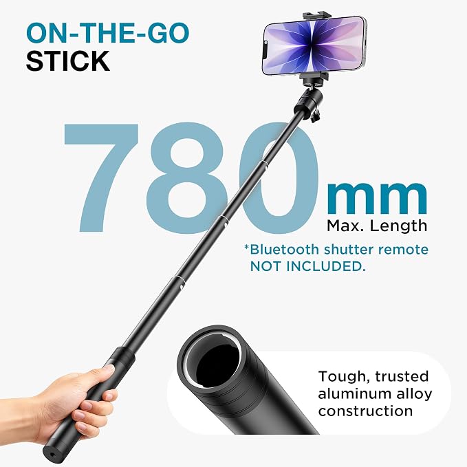 InnoGear Webcam Stand, 31" Telescopic Webcam Mount Vlogging Stick with Phone Holder Web Cam Stand for Logitech Webcam C922 C930e C920S C920 C615 C960 C920x BRIO 4K NexiGo N60, Phones, Cameras