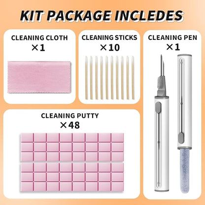 Cleaning Putty,Phone Cleaning Kit with Clean Pen, Remove Ear Wax&Dirt&Gunk from Device's Small Crevices, for AirPod Cleaner Kit for Airpods Charging Case/Headphones/Electronics