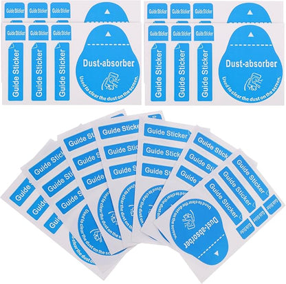 400pcs Film Dust Removal Sticker Cleaning Tool Telephone Dedust Sticker for Phone Laptop Sticker Screen Removal Sticker Dust Phone Dedust Sticker Blue Lens Paper