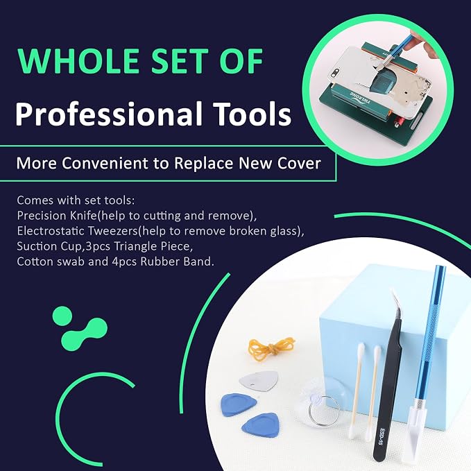 Phone Back Cover Blasting Pen for iPhone 11 11 Pro Max Back Glass Removal Tools Breaking Pen for iPhone 12 12 Pro Rear Battery Housing Cover Removal Tool for iPhone 13 Camera Frame Remove Repair Tool