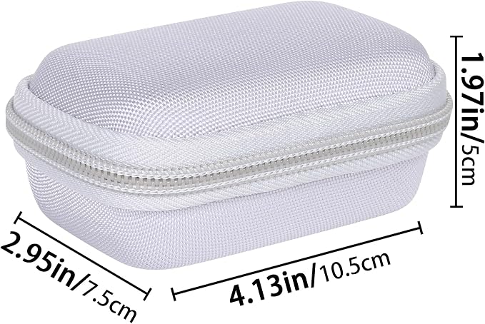 khanka Hard Travel Case with Anker 621 Nano Power Bank,5,000mAh Portable Charger,Case Only (White)