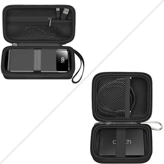 Portable Bank Charger Case for OHOVIV for SABANI for Charmast for VRURC for YILANS for CFIAI for LOVELEDI for RGVOTA for Miday for RONEGN for POIYTL for IAPOS Fast Charging Battery(Black)(2Packs)