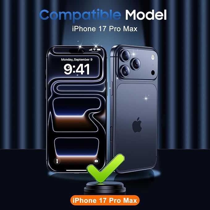 UniqueMe Compatible for 3 Pack iPhone 17 Pro Max Camera Lens Protector - [Drop Protection] Anti Scratch Full-Coverage Camera Cover Screen
