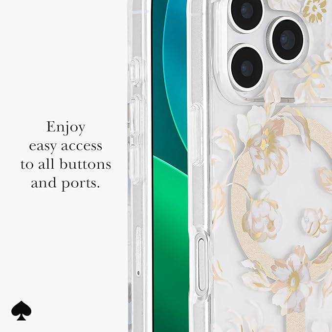 kate spade new york iPhone 17 Pro Case - Compatible with MagSafe - Designer Phone Case - Autumn Toile