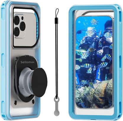 Waterproof Phone Pouch 7.5'',Cruise Essentials IPX8 Waterproof Floating Phone Case/Bag with Lanyard for Snorkeling with Unterwater Touch/Photo for iPhone 17/16/15/14 Pro Max Samsung Galaxy S25 Ultra