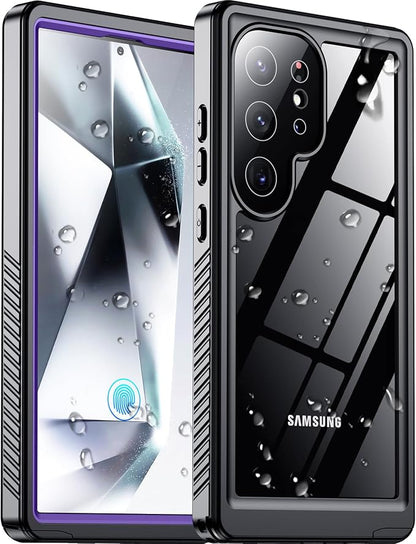 2025 New for Samsung Galaxy S24 Ultra Case Waterproof, [Built-in Camera & Screen Protector][Military Grade Shockproof][IP68 Underwater][Dustproof][Dropproof] Full Body Phone Case for S24 Ultra 6.8"