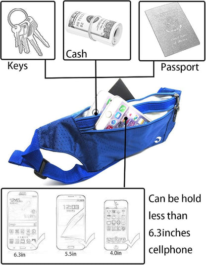 Naoki Outdoor Sports Running & Jogging & Travel Waterproof Utralthin Waist Pack/Bag Runner Belt