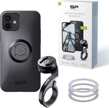 SP CONNECT Mountain Bike Bundle | SPC+ | Compatible with iPhone 12 Pro/12 | Mountain Bike Phone Holder | Bike Phone Mount | Bicycle Accessories and Bike Phone Holder | Cell Phone Holder