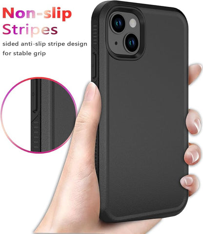 Diverbox for iPhone 14 case [Shockproof] [Dropproof] [Tempered Glass Screen Protector ],Heavy Duty Protection Phone Case Cover for Apple iPhone 14 (Black-2in1)