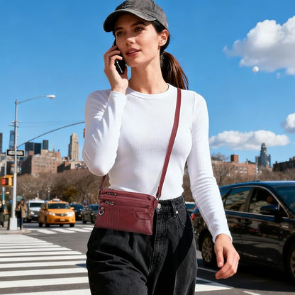 MINICAT Multiple Pockets Small Crossbody Purse Cell Phone Purse Shoulder Bags for Women Cross Body Bag for Woman