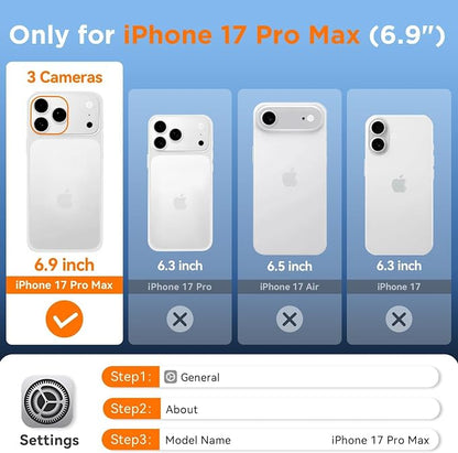 WIFORT for iPhone 17 Pro Max Waterproof Case, [Fit for Magsafe] with Sapphire Lens & Screen Protector, IP68 Full Body 15FT Military Shockproof, Magnetic Frosted Phone Cover with Lanyard, 6.9" Teal