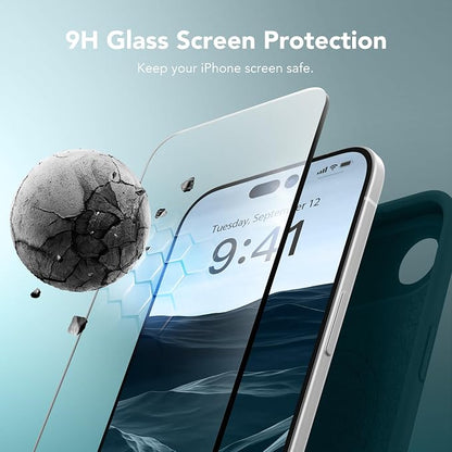 Magnetic for iPhone Air Case, Compatible with MagSafe, [Full Camera Protection][Screen Protector] Silicone Shockproof Protective Phone Case for iPhone 17 Air 6.5", Deep Blue