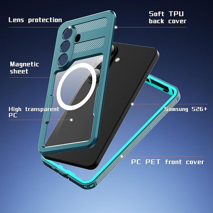 Losin Compatible with Galaxy S26 Plus Case Waterproof Magnetic [Compatible with MagSafe] [Drop Protection] [IP68 Underwater] Full Body Shockproof Protective Phone Case, Teal