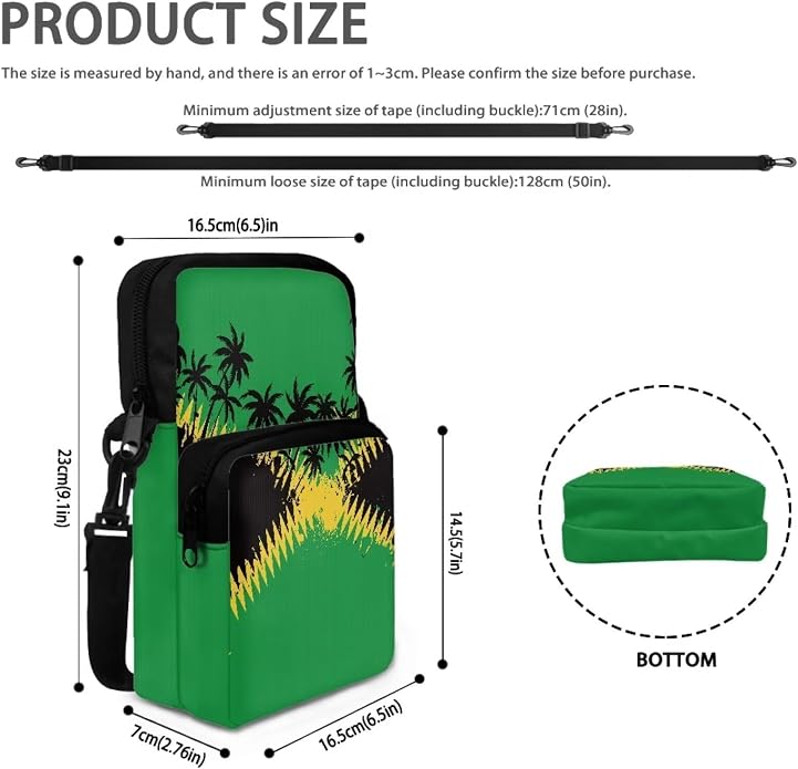 Men's Crossbody Bag, Small Cell Phone Wallet, Women's Shoulder Handbag, Travel Gym Bag