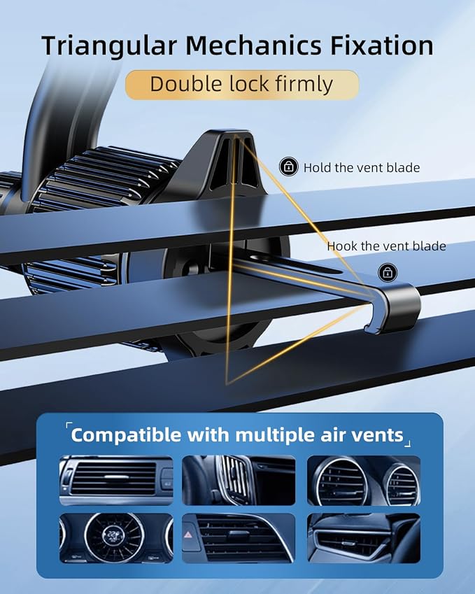 Long Arm Car Phone Mount for Samsung Galaxy Z Fold 7 6 5 4 3 Accessories Tablet Holder for Air Vent Handsfree, 360° Rotatable Fit for iPad mini 6 Pro iPad Air Pixel and More 4-12.9" Device