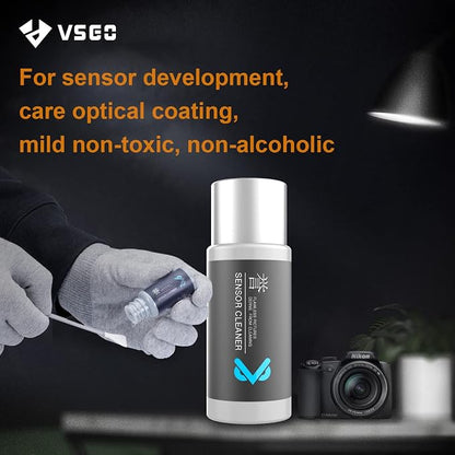 VSGO Full Frame Sensor Cleaning Kit, 12pcs Sensor Swabs & 10ml Sensor Cleaner for Nikon Sony Canon DSLR Camera Clean (VS-S03-12)