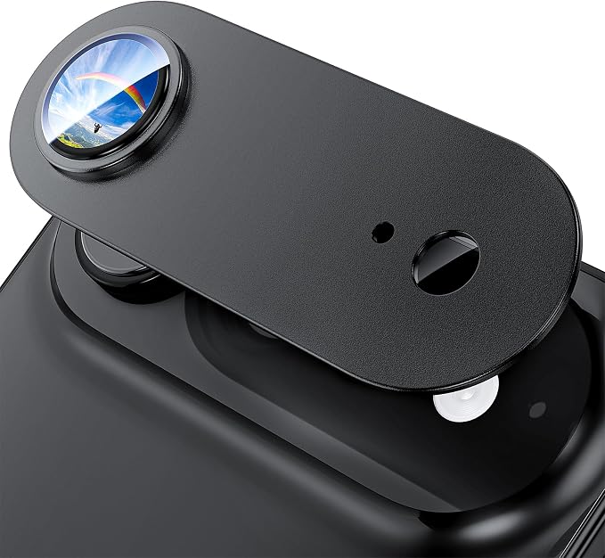 Camera Lens Protector for iPhone Air 6.5"（2025）-Single Piece,Ultra Thin Aluminum Alloy Frame,9H Dual-Strength Glass with 99% AR Light Transmittance,Case Friendly, Black