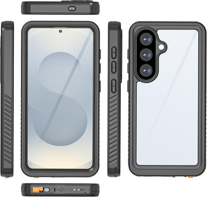 for Samsung Galaxy S26 Waterproof Case, Military-Grade Full Body Defense: IP68 Underwater Protection, Built-in Screen Protector & Camera Lens Cover, 10FT Waterproof Shockproof Dustproof. Black