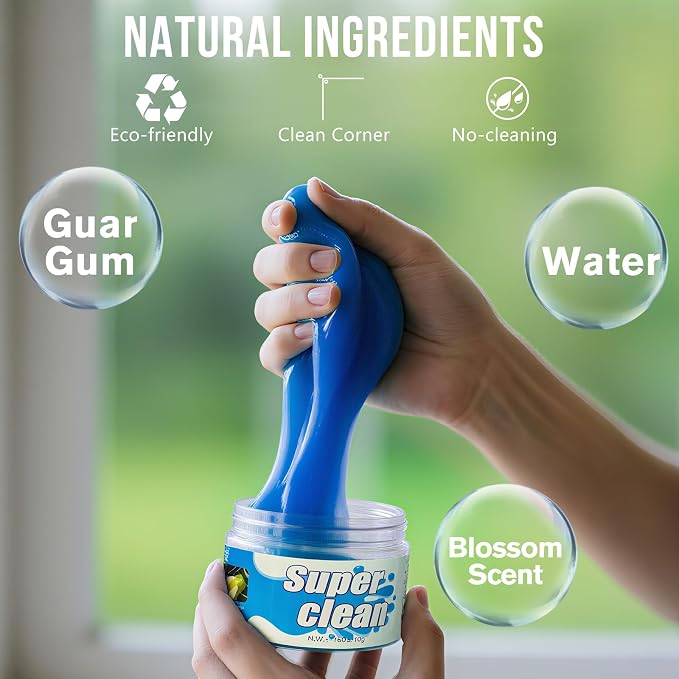 Car Cleaning Gel Car Clean Putty, Car Interior Cleaner Slime, Car Putty Auto Detailing Tools Kit Supplies Car Accessories, Perfect Dust Remover, Christmas Stocking Stuffers Gifts for Men Women