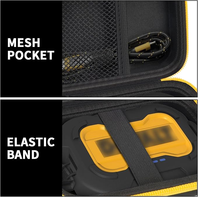 PAIYULE Case Compatible with DeWALT Powerbank 10000MAH/for Magnetic Power Bank 5,000mAh, Battery Charger Storage Holder Organizer, Power Bank Carrying Bag with Mesh Bag Fits for USB Cable (Box Only)