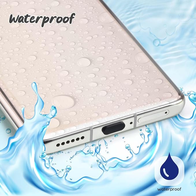USB C Dust Plug Type C Anti Dust Plugs Cover USB C Dust Cover Type C Charging Port Protector with Cleaning Brush for iPhone 15 Samsung GalaxyGoogle Pixel Moto G TCL UMIDIGI OnePlus Nord (30Pcs)