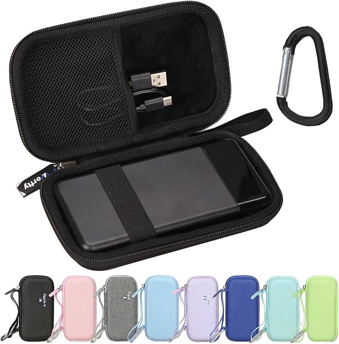 Portable Bank Charger Case for OHOVIV for charmast for YILANS for FOCHEW for VEEKTOMX Fast Charging Battery Protective Case(Black)