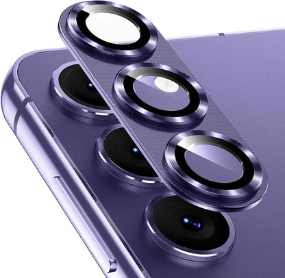 Korecase Camera Lens Protector for Samsung Galaxy S25 Plus 9H Tempered Glass Camera Film Cover, Strong Adhesion, Metal Anti-Scratch Rear Camera Lens Cover for Samsung S25+Plus,Purple
