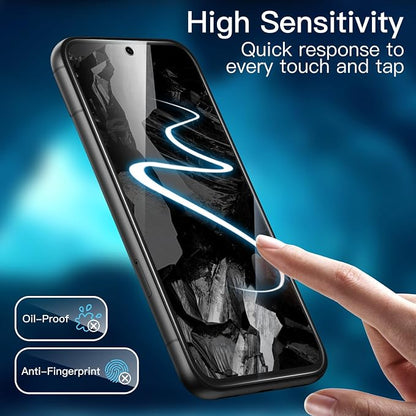 JETech Screen Protector for Google Pixel 8a, 2+2 Pack | with Camera Lens Protector, HD Clear Tempered Glass, Anti-Scratch Protection, Easy Installation Tool