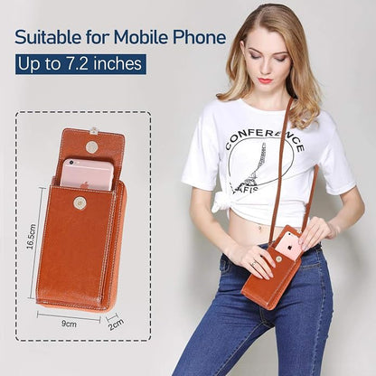 HUANLANG Small Crossbody Phone Bags for Women Leather Cell Phone Purse Wallet | Small, Cell Phone