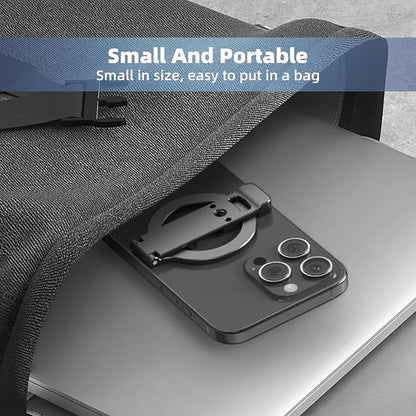 Phone Tripod Holder Mount for MagSafe, Aluminum Magnetic Mount Adapter with 1/4” Screw Hole, Cold Shoe for iPhone 17 16 15 14 13 Series for Samsung for Google Accessories