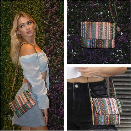 MINICAT RFID Blocking Small Crossbody Bags for Women Vegan Leather Mini Travel Purses Cell Phone Purse Cross Body Bag