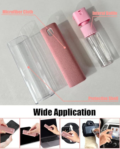 Touchscreen Mist Cleaner Screen Cleaner Spray Bottle Tool Screen Cleaner for iPhone iPad AirPods Eyeglasses Smartphones Tablet Versatile Cleaners Essentials (2 Units)