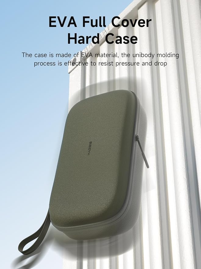 Hagibis Electronics Organizer Travel Case for Mac Mini M4/M4 Pro 2024 Portable Waterproof Carry Case for Cable, Charger, Docking Station, Power Bank, SD Card, Mouse, USB Flash Disk (Green)