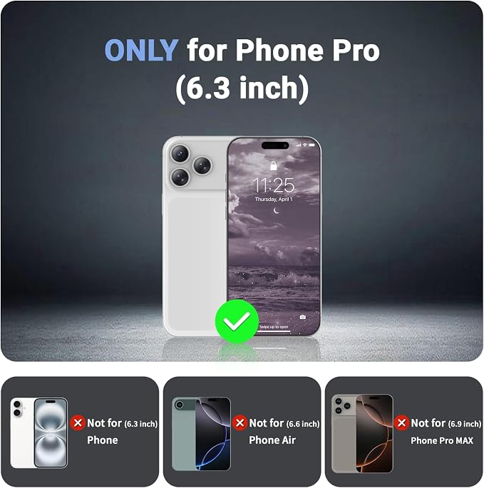 jaroco Magnetic for iPhone 17 Pro Case, [Compatible with MagSafe][Military Grade Drop Protection][Heavy Duty Protection][Non-Slip][Shockproof] 2-Layer Durable Bumper Phone Casee 6.3''-Wine Red