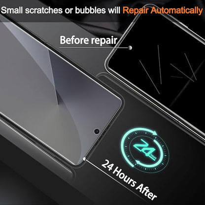 Milomdoi 9 in 1 Screen Protector for Samsung Galaxy Z Flip 7, 3 Inside Flexible Film + 3 Front Tempered Glass + 3 Camera Lens Protector Accessories with Installation Frame,Clear