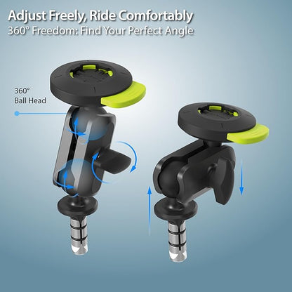 BONE Moto Tie Connect Kit 3 - Fork Stem, Magnetic Motorcycle Phone Mount, Detachable & 360° Rotatable, Heavy Duty & Shock-Absorbing Scooter iPhone Holder for 4.7"–7.2" Smartphones (Fork Stem)