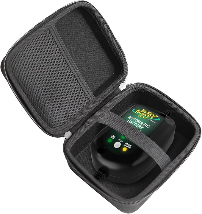 Protection Carrying Case Compatible with Battery Tender Junior 800/12V 800mA SuperSmart Battery Charger Maintainer（Only Case）