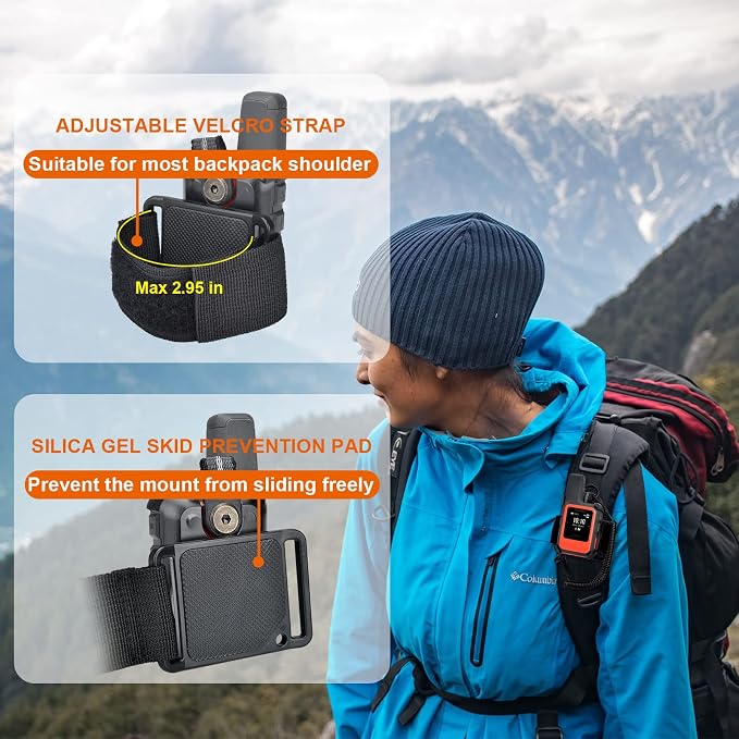 iGuerburn Backpack Tether for Garmin inReach MINI/inReach MINI 2 Handheld GPS - Garmin Backpack Mount Not for Other Models