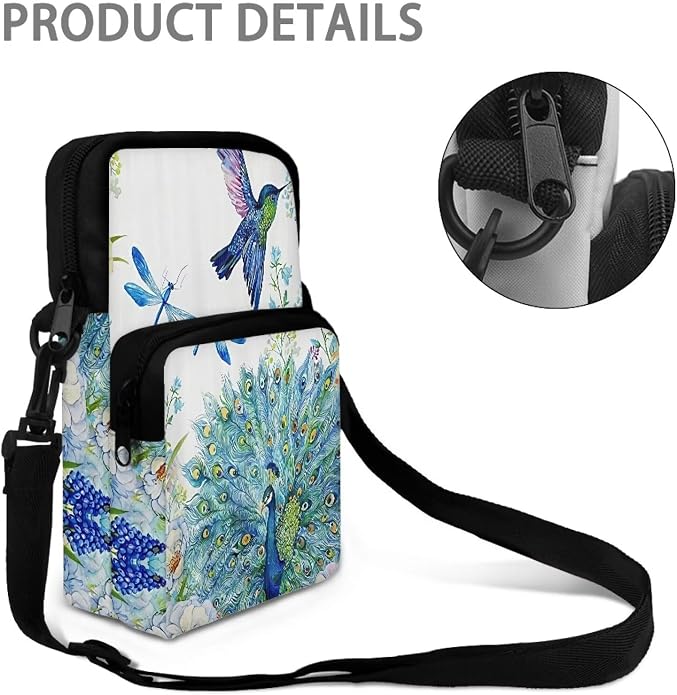 Men's Crossbody Bag, Small Cell Phone Wallet, Women's Shoulder Handbag, Travel Gym Bag