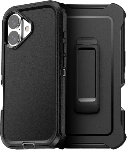 AICase for iPhone 17 Case+Belt-Clip Holster 6.3",Heavy Duty Drop Protection Full Body Rugged Shockproof/Drop Proof/DustProof Military Grade Tough Durable Cover for iPhone 17 2025_BG023