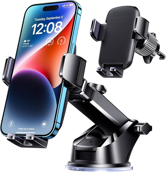 Car Phone Holder Mount Phone Mount for Car Cell Phone Holder Car Universal Phone Stand for Car Dashboard Windshield Vent Cell Phone Automobile Cradles Fit Camera Mount