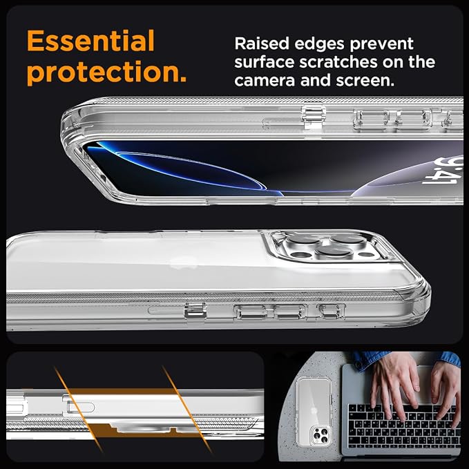 AICase for iPhone 16 Pro Case Clear 3 in 1 Heavy Duty Drop Protection Full Body Rugged Shockproof/Dust Proof 3-Layer Military Protective Tough Durable Cover for iPhone 16 Pro 6.3"_5