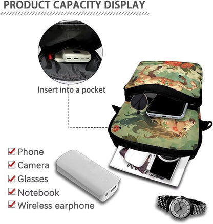 Men's Crossbody Bag, Small Cell Phone Wallet, Women's Shoulder Handbag, Travel Gym Bag