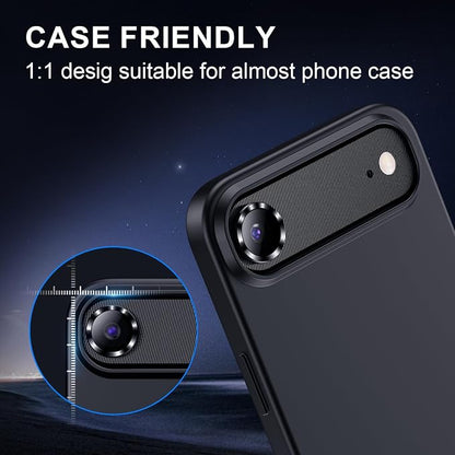AFARER [2 Pack Camera Protector for iPhone 17 Air, 9H Tempered Glass Lens Cover, Anti-Scratch, Easy to Install [Not Easy to Break][Strong Adsorption] Case Friendly,Sliver