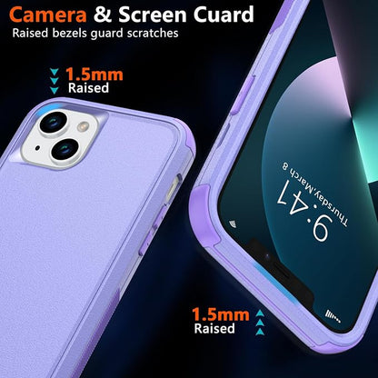 Diverbox for iPhone 13 Phone Case,iPhone 13 Magnetic Case [with Screen Protector & Camera Lens Protector ] Heavy Duty Phone Case for iPhone 13 (Magnetic Purple)