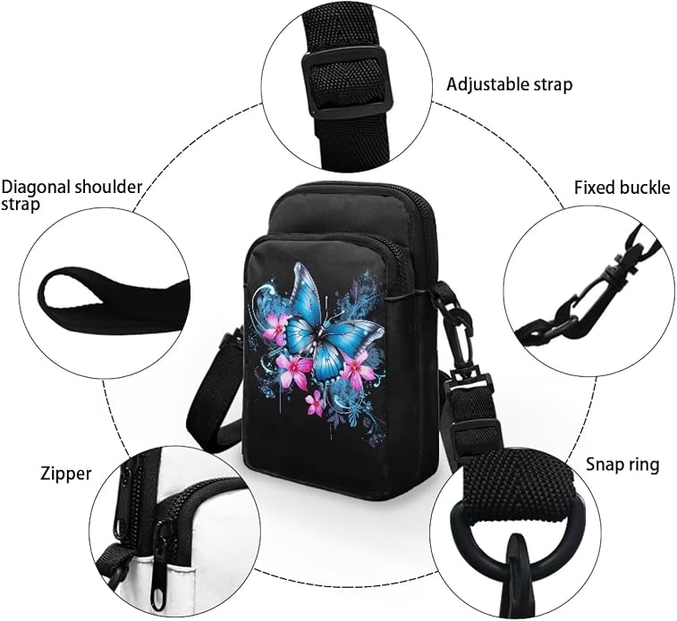 DISNIMO Small Crossbody Bags for Women Trendy Cross Body Cell Phone Shoulder Bags Purses with Adjustable Strap